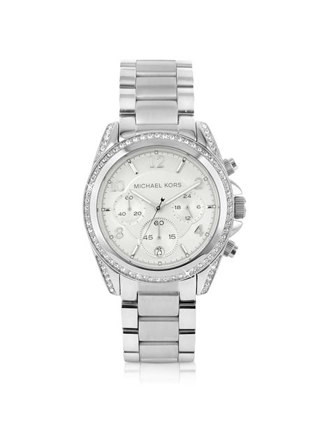 silberne uhr michael kors|michael kors silver runway watch.